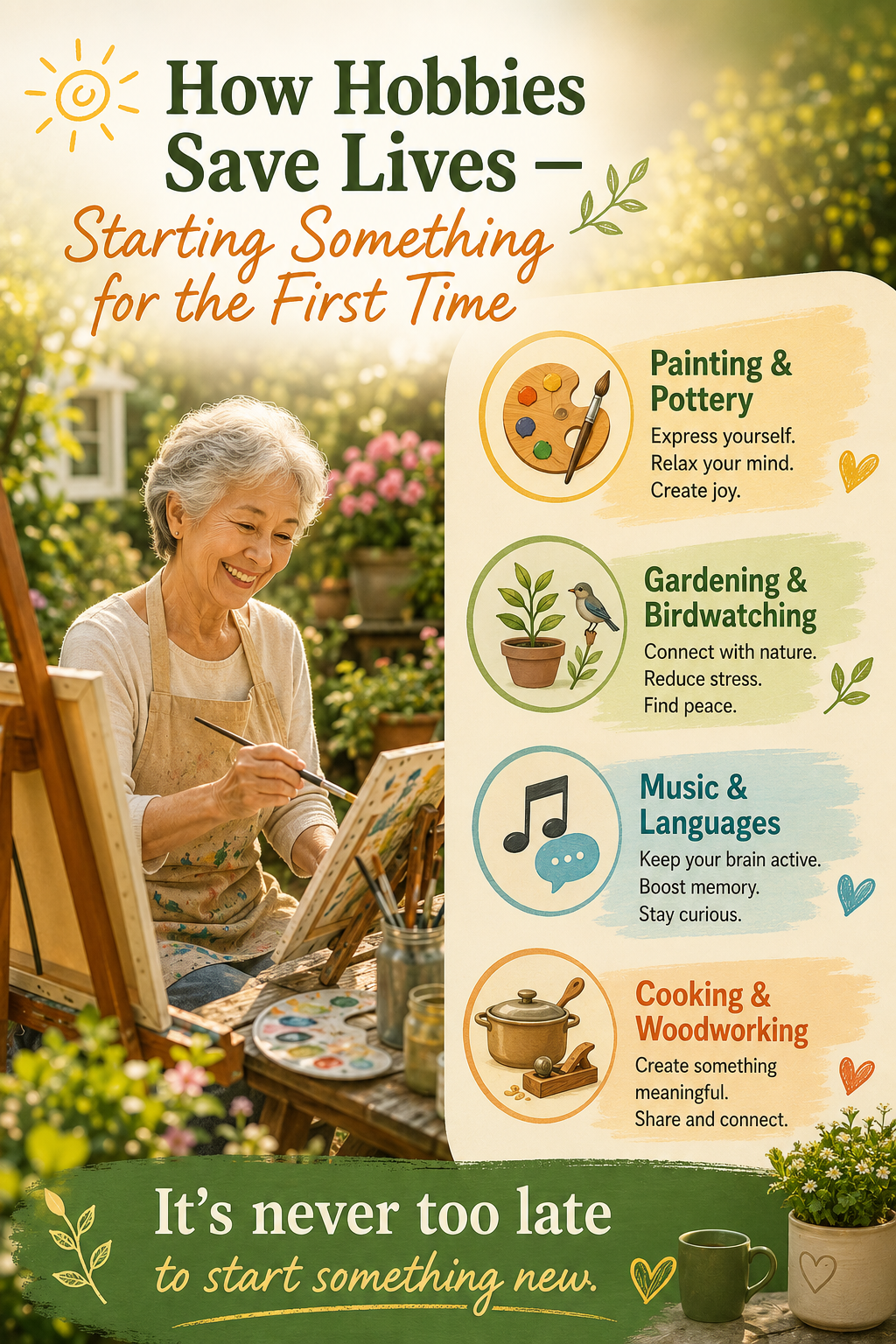 How Hobbies Save Lives — Starting Something for the First Time