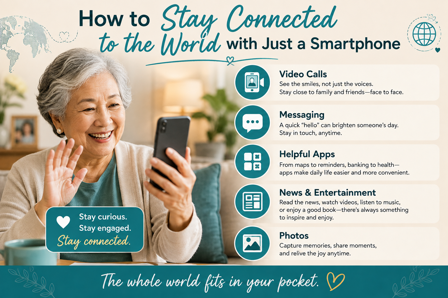 How to Stay Connected to the World with Just a Smartphone